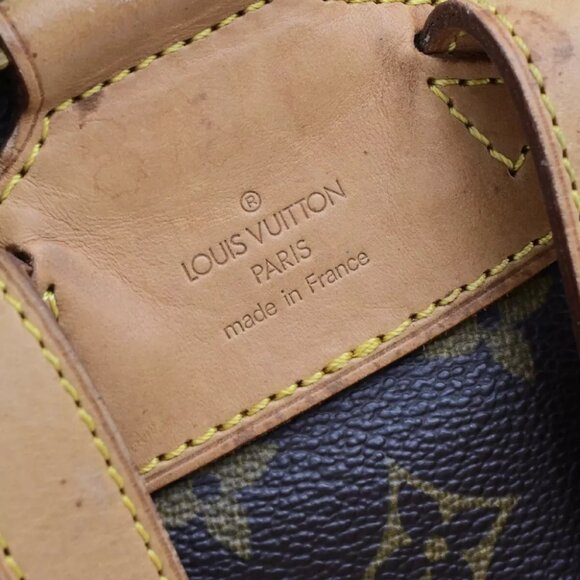 LOUIS VUITTON Montsouris MM Backpack Bag Monogram Leather Brown M51136 93ED626 - Picture 7 of 16